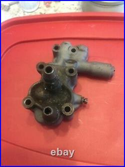 1936-38 HARLEY KNUCKLEHEAD VINTAGE, OEM, OIL PUMP BODY, FRONT COVER WithOIL FITTINGS