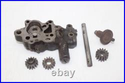 1948-50 Harley-Davidson Panhead Motor Oil Feed Pump Body & 3 Gears