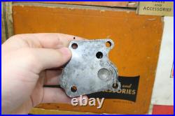 1950-52 Harley-Davidson Panhead Motor Oil Feed Pump Cover Gears