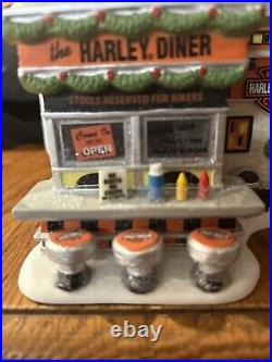 Dept 56 North Pole Harley-Davidson Harley Pump & Go Diner #4035574