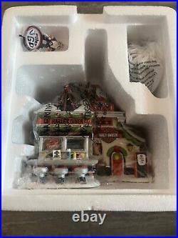 Dept. 56 North Pole Series Harley Davidson Harley Pump & Go Diner