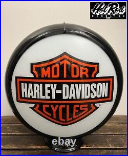 HARLEY DAVIDSON Reproduction 13.5 Gas Pump Globe (Black Body)