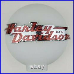 Harley Davidson 6.5 Gas Pump Globe / Lamp Glove / Decoration / Rare / idk