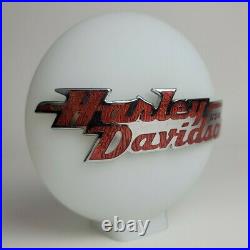 Harley Davidson 6.5 Gas Pump Globe / Lamp Glove / Decoration / Rare / idk