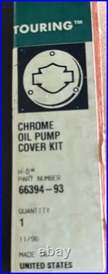 Harley Davidson Chrome Oil Pump Cover Kit 66394-93