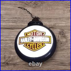 Harley-Davidson /Indian Motorcycle Chain Hanging Gas Pump Globe Light 2 In One
