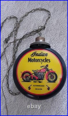 Harley-Davidson /Indian Motorcycle Chain Hanging Gas Pump Globe Light 2 In One