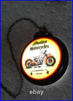 Harley-Davidson /Indian Motorcycle Chain Hanging Gas Pump Globe Light 2 In One