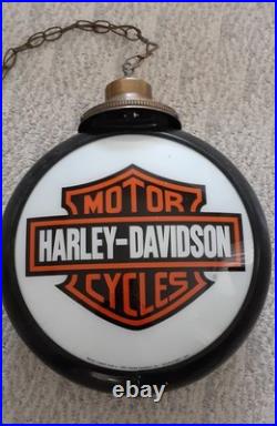 Harley-Davidson /Indian Motorcycle Chain Hanging Gas Pump Globe Light 2 In One