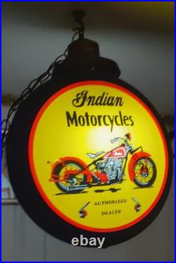 Harley-Davidson /Indian Motorcycle Chain Hanging Gas Pump Globe Light 2 In One