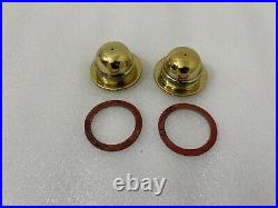 Harley Davidson J Jd F Fd 1916-1924 Priming Pump & Fuel Caps Brass & Gaskets