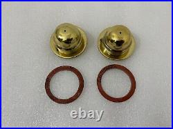 Harley Davidson J Jd F Fd 1916-1924 Priming Pump & Fuel Caps Brass & Gaskets