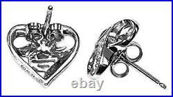 Harley-Davidson Women's Infinity Thorn Heart Post Earrings, Sterling Silver