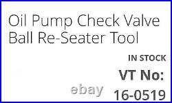 Harley Davidson oil pump check valve ball re-seater 16-0519