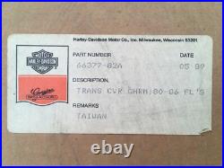Harley-davidson Chrome Transmission / Oil Pump Cover Nib Nos P/n 66377-82a