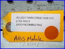 Hd Harley Davidson 21 Fxbbs Softail Street Bob Abs Module Unit Pump 41100043c