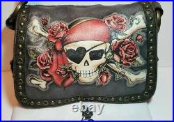 Isabella Fiore Buried Treasure Pirate Jamie Tattoo Shoulder Crossbody Bag $495