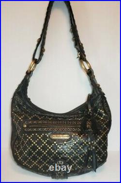 Isabella Fiore Stud Muffin Hobo Adjustable Strap Shoulder Crossbody Bag Mrp$795