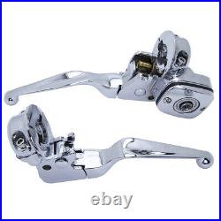 Motorcycle Brake Clutch Lever Pump Master Cylinder For Harley Softail Deluxe