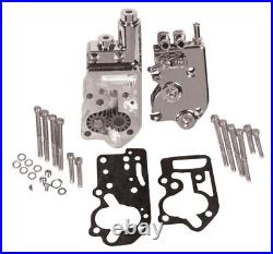 OE 26190-73 Chrome Oil Pump Complete Kit Harley Big Twin Shovelhead Evo 73-91