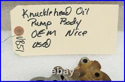Panhead Oem Oil Pump Body Nice Used /vb51/