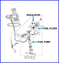 Quantum Fuel Pump +Filter Kit +Gasket for 2004-19 Harley-Davidson Dyna 61016-04B