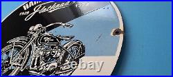 Vintage 16 Flathead Harley Davidson Motorcycles Porcelain Gas Service Pump Sign