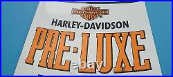 Vintage Harley Davidson Motorcycle Porcelain Dealership Oil Quart Can Pump Sign