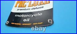 Vintage Harley Davidson Motorcycle Porcelain Dealership Oil Quart Can Pump Sign