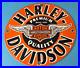 Vintage Harley Davidson Motorcycle Porcelain Premium Quality Gas Pump Plate Sign