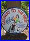 Vintage Harley Davidson Motorcycles Sign Gateway West Porcelain Gas Pump Sign