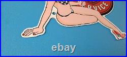 Vintage Harley Davidson Motorcycles Sign Porcelain Gas Pump Sign
