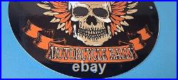 Vintage Harley Davidson Motorcycles Sign Sturgis Rally Gas Pump Porcelain Sign