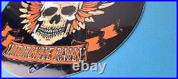 Vintage Harley Davidson Motorcycles Sign Sturgis Rally Gas Pump Porcelain Sign
