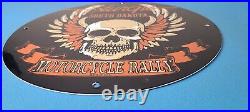 Vintage Harley Davidson Motorcycles Sign Sturgis Rally Gas Pump Porcelain Sign