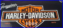 Vintage Harley Davidson Porcelain Motorcycles USA Parts Service Gas Pump Sign