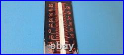 Vintage Harley Davidson Sign Motorcycle Pump Ad Sign on Porcelain Thermometer