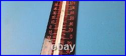 Vintage Harley Davidson Sign Motorcycle Pump Ad Sign on Porcelain Thermometer