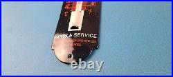 Vintage Harley Davidson Sign Motorcycle Pump Ad Sign on Porcelain Thermometer