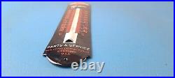 Vintage Harley Davidson Sign Motorcycle Pump Ad Sign on Porcelain Thermometer